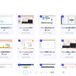 Go语言编程大全，web微服务数据库十大专题精讲