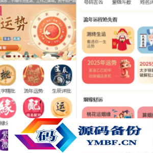 2025蛇年新版修复运势测试风水起名/八字算命/财运姻缘/周易/运势测算/塔罗牌占卜 兼容易支付版