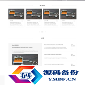 (自适应手机端)企业通用电子产品外贸网站源码 英文外贸pbootcms模板