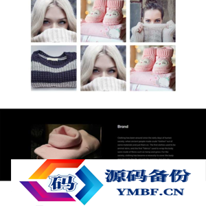 (自适应手机端)外贸英文网站源码  女装服装类外贸网站pbootcms模板