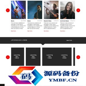 音频音乐资讯网站源码 HTML5模板