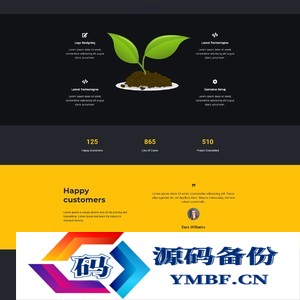 品牌营销策划服务公司网站源码 html5模板
