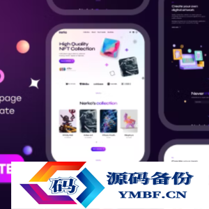 Nerko – NFT 作品展示网站单页HTML模板 – v1.3.1