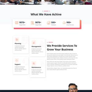 HTML5公司企业商务咨询服务前端html网站模板