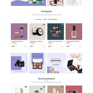 美容化妆品电子商务Bootstrap5模板