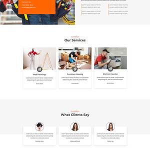 家庭维护维修服务公司网站模板