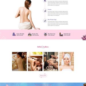 响应式Spa养生馆电商网站模板