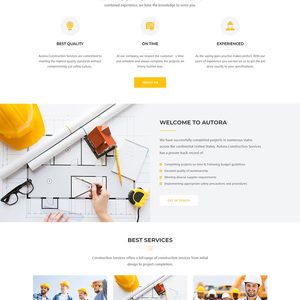 HTML5响应式的房地产建筑企业网站模板静态HTML模板