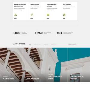 建筑施工设计服务公司网站模板