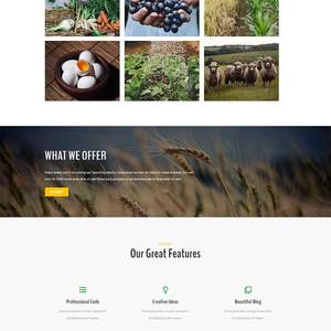 宽屏农业农产品种植养殖企业基地静态网站html模板