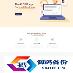 CRM客户管理系统企业网站模板