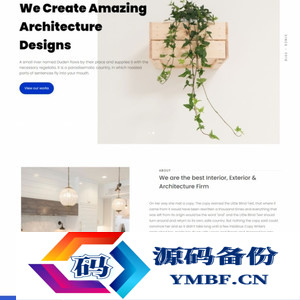 响应式时尚简约家居设计网站模板