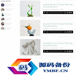 个人博客资讯分享网站模板