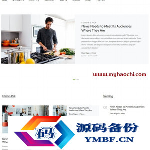 博文资讯分享HTML5网站模板