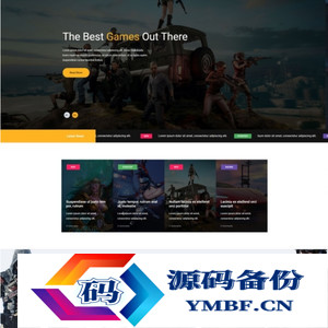 网游手游公司HTML5网站模板