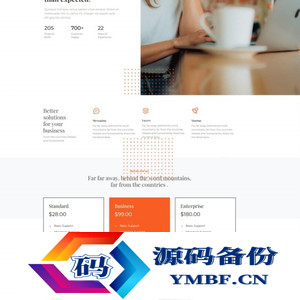 Bootstrap商务咨询服务公司网站模板