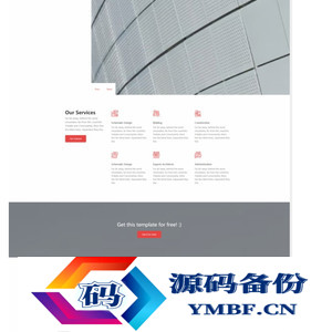 现代建筑公司宣传网站模板