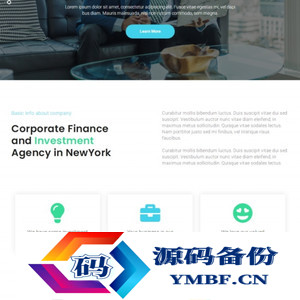 HTML5融资开发机构网站模板