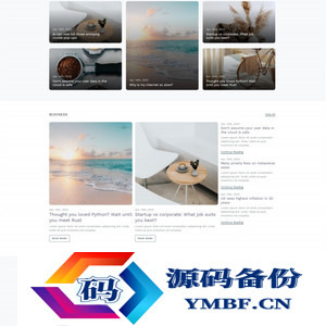 博客资讯新闻分享网站HTML5模板