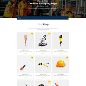 机械维修设备电子商城网站模板