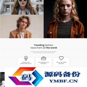 响应式时尚新闻资讯网站模板