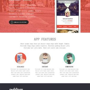 苹果APP软件企业模板,网页模板,素材免费下载