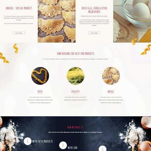 卡通的面包甜品店网上预订网站模板html整站