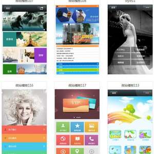 100套微赞(微官网）精华模板合集 100套非常漂亮的微站风格的网站模板