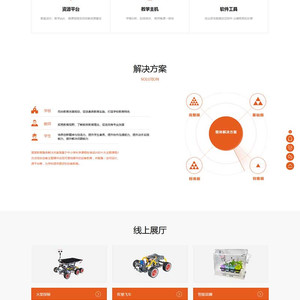 (自适应手机版)响应式远程线上教育机构类网站源码 HTML5教育培训机构织梦模板