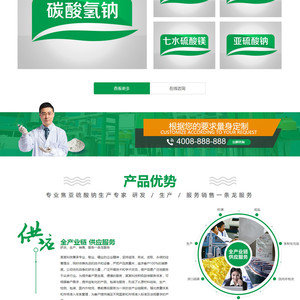 (带手机版数据同步)硫酸钠化学用品类网站源码 工业硫酸化工类营销型网站模板