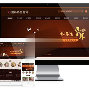 易优cms内核滋补养生鹿茸保健品公司网站模板源码 PC+手机版 带后台